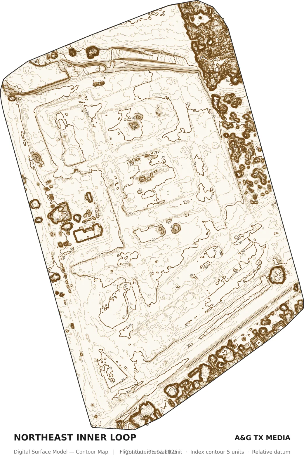 Mapping / survey work sample by John Evan Hawley
